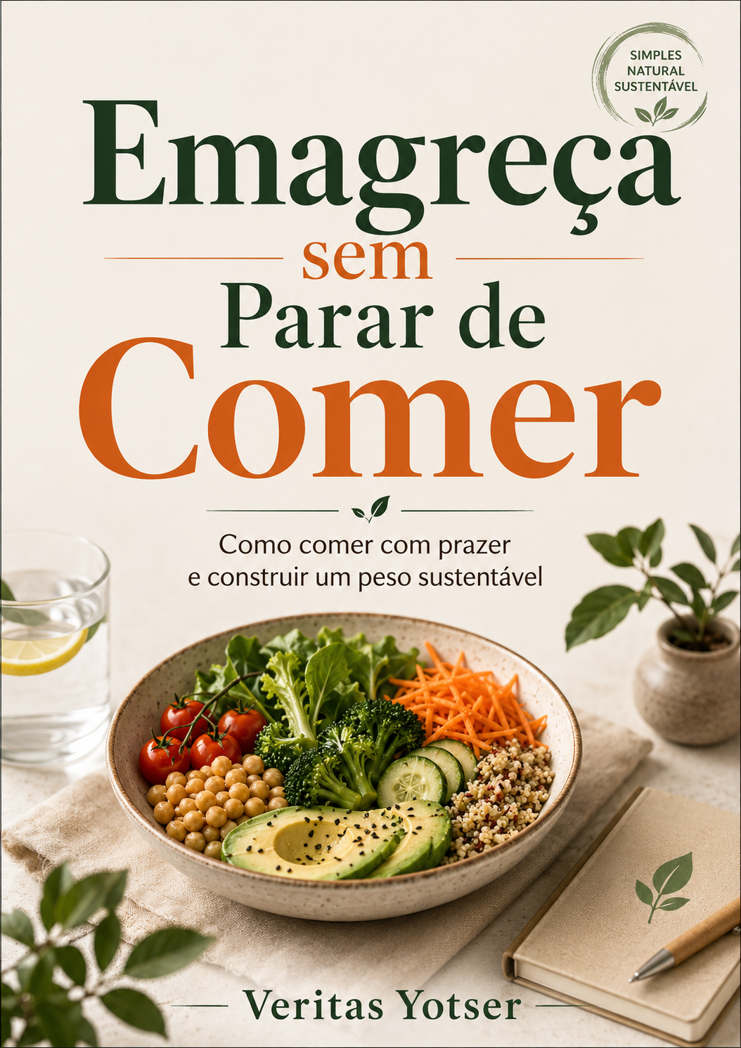 Capa de Emagreça sem Parar de Comer