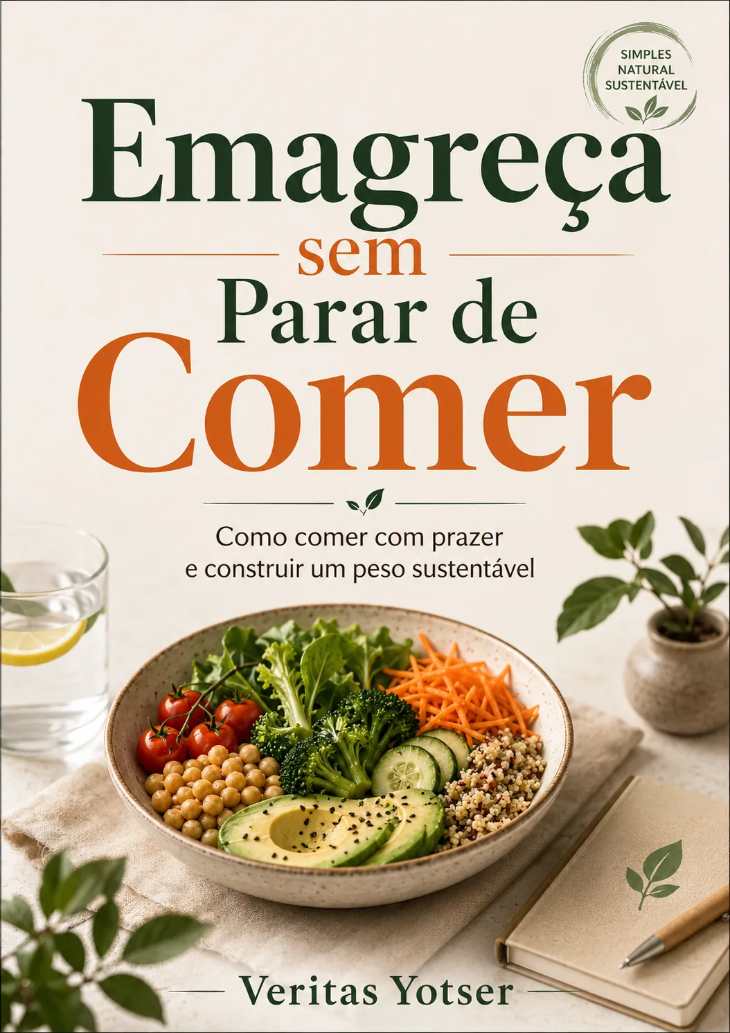 Capa de Emagreça sem Parar de Comer